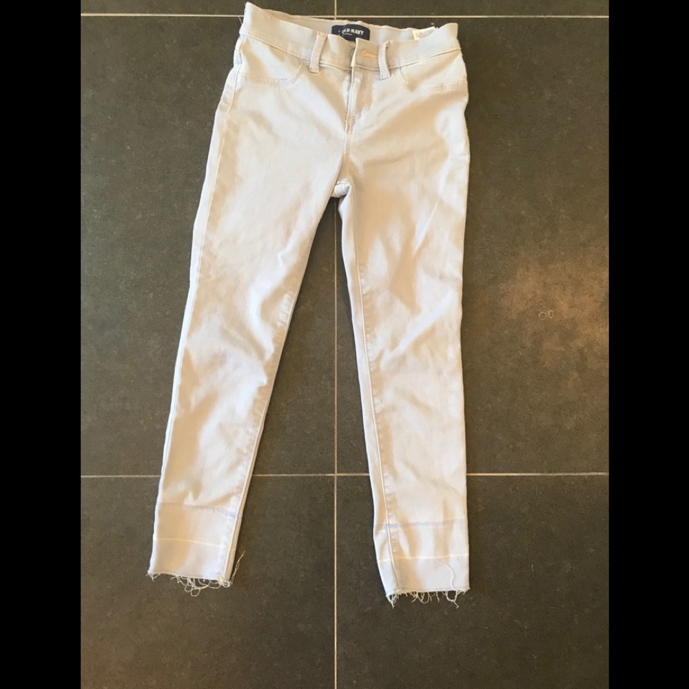 Light wash girls jeans.